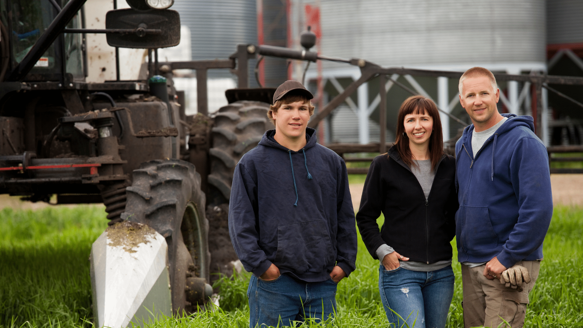 An image of a family of farmers in Ottawa who are about to discuss their farm succession plan