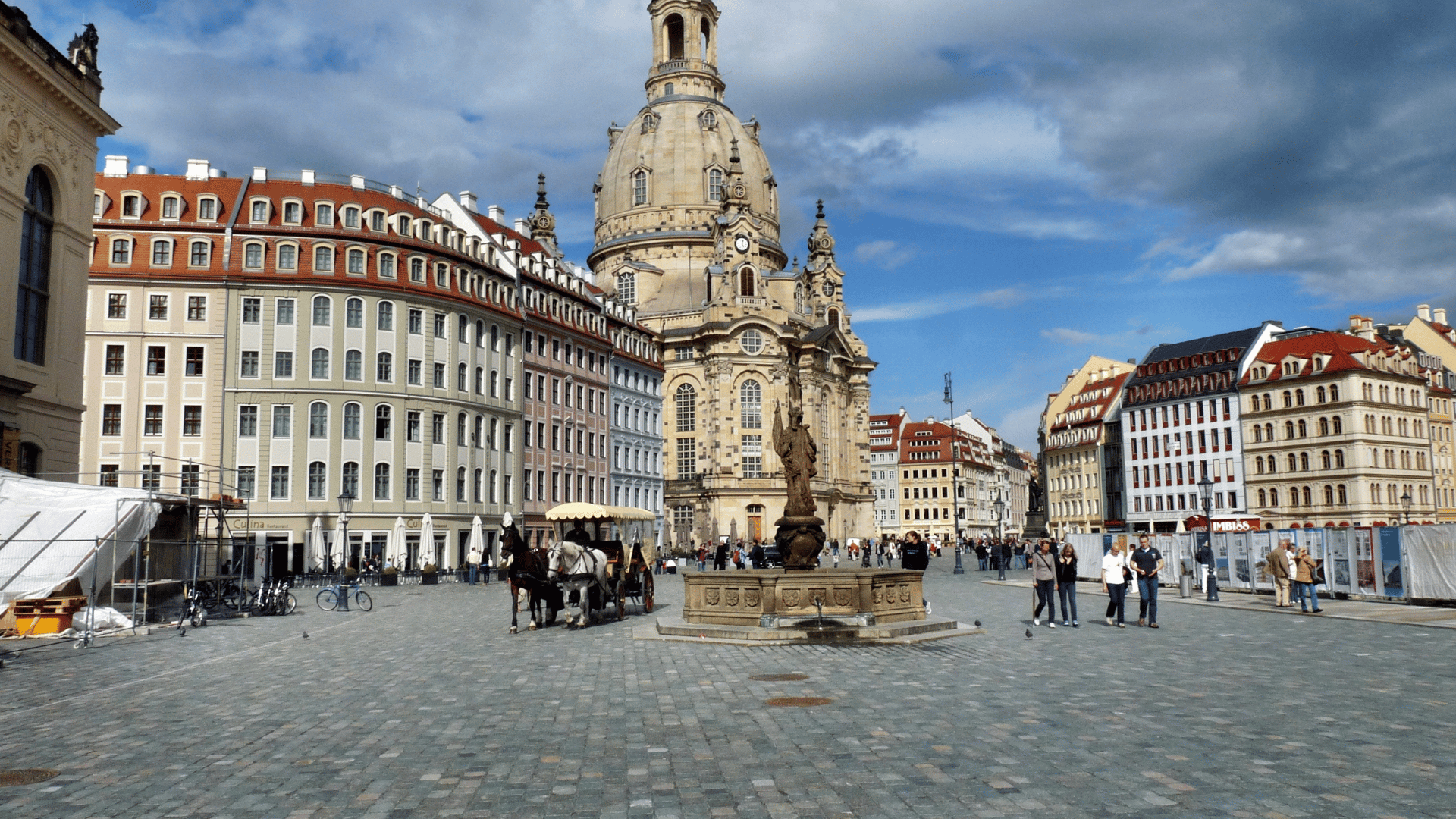 An image of a European town square.