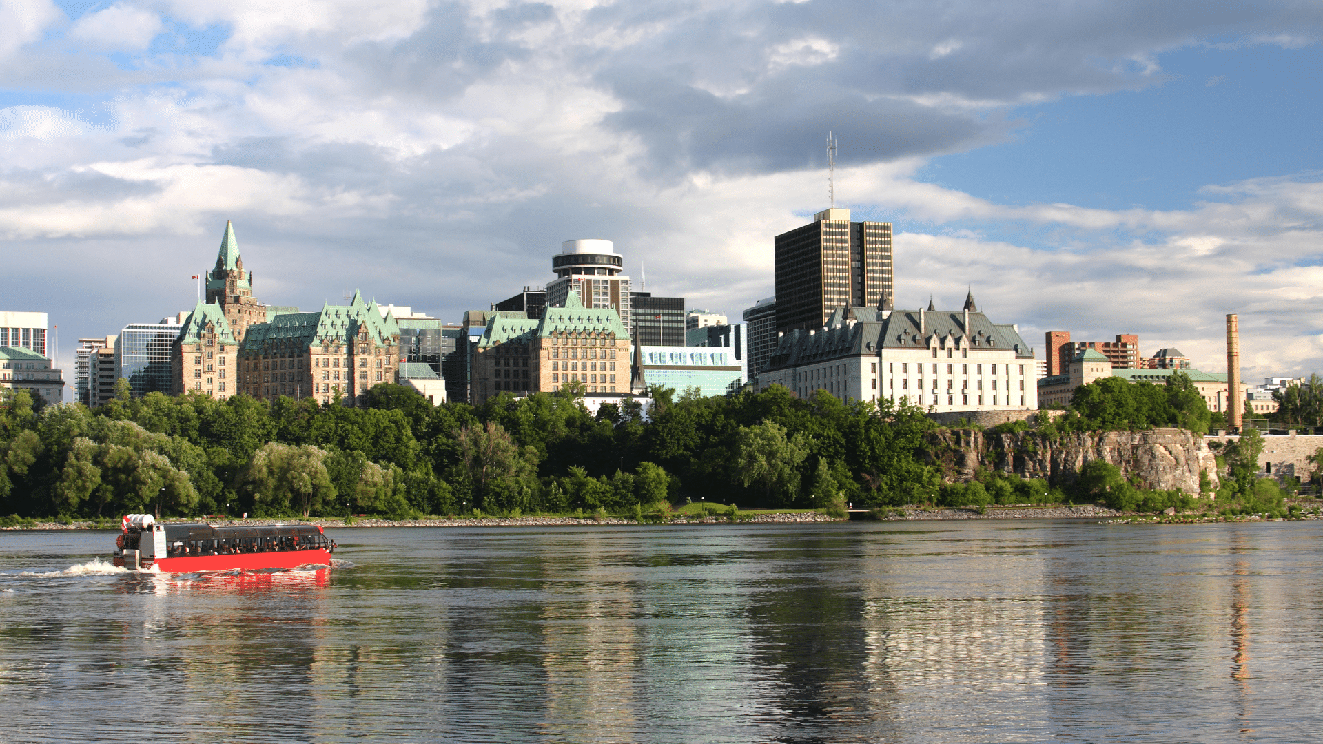An image of Ottawa from the river.